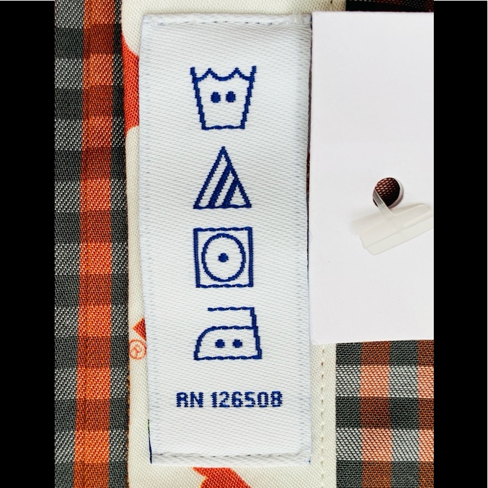 Thomas Dean Men’s 2X Long Sleeve UT Shirt Orange - Picture 8 of 12
